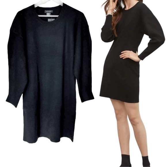 Club Monaco Dresses & Skirts - New Club Monaco Fashion Sleeve Shaped Sweater Mini Length Dress Size XL
